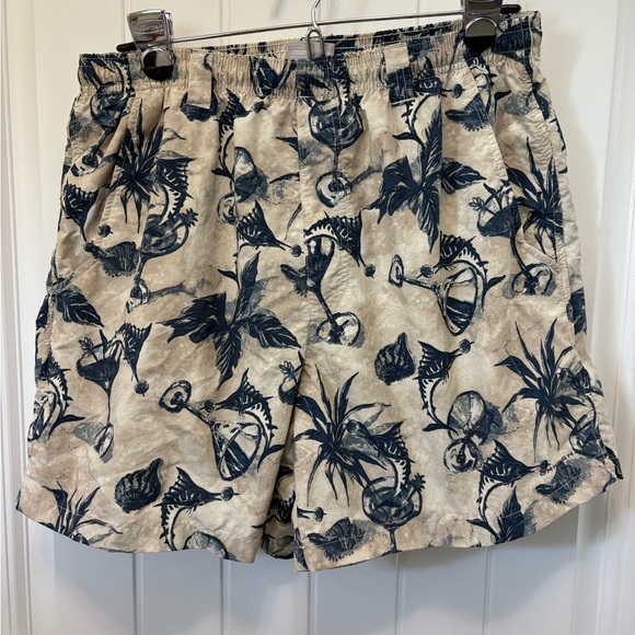 Columbia PFG Stone Martini & Marlin Print swim Shorts. Men’s Size Medium. Lined. - Picture 1 of 13